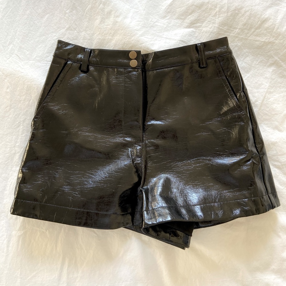 Lovers + Friends black leather shorts, worn once!